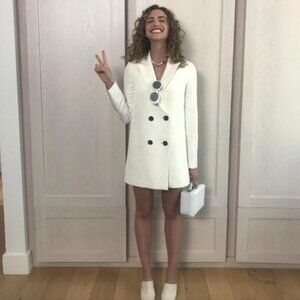 Misha Nonoo White Florence Blazer Dress